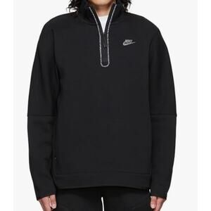 Nike Men's Sportswear Half-Zip Sweatshirt Activewear Black XS
